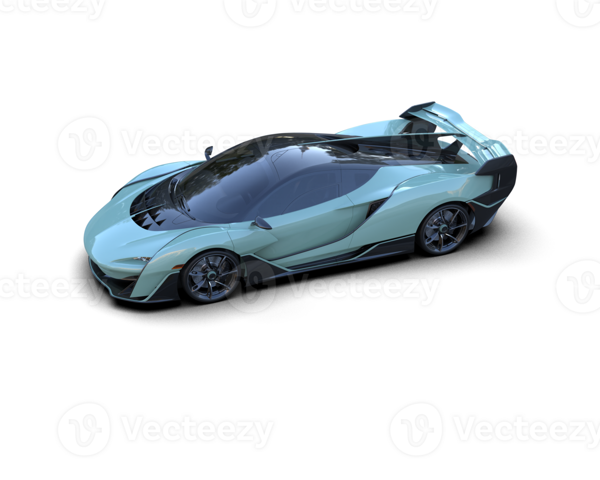 Realistic sport car isolated on background. 3d rendering - illustration png