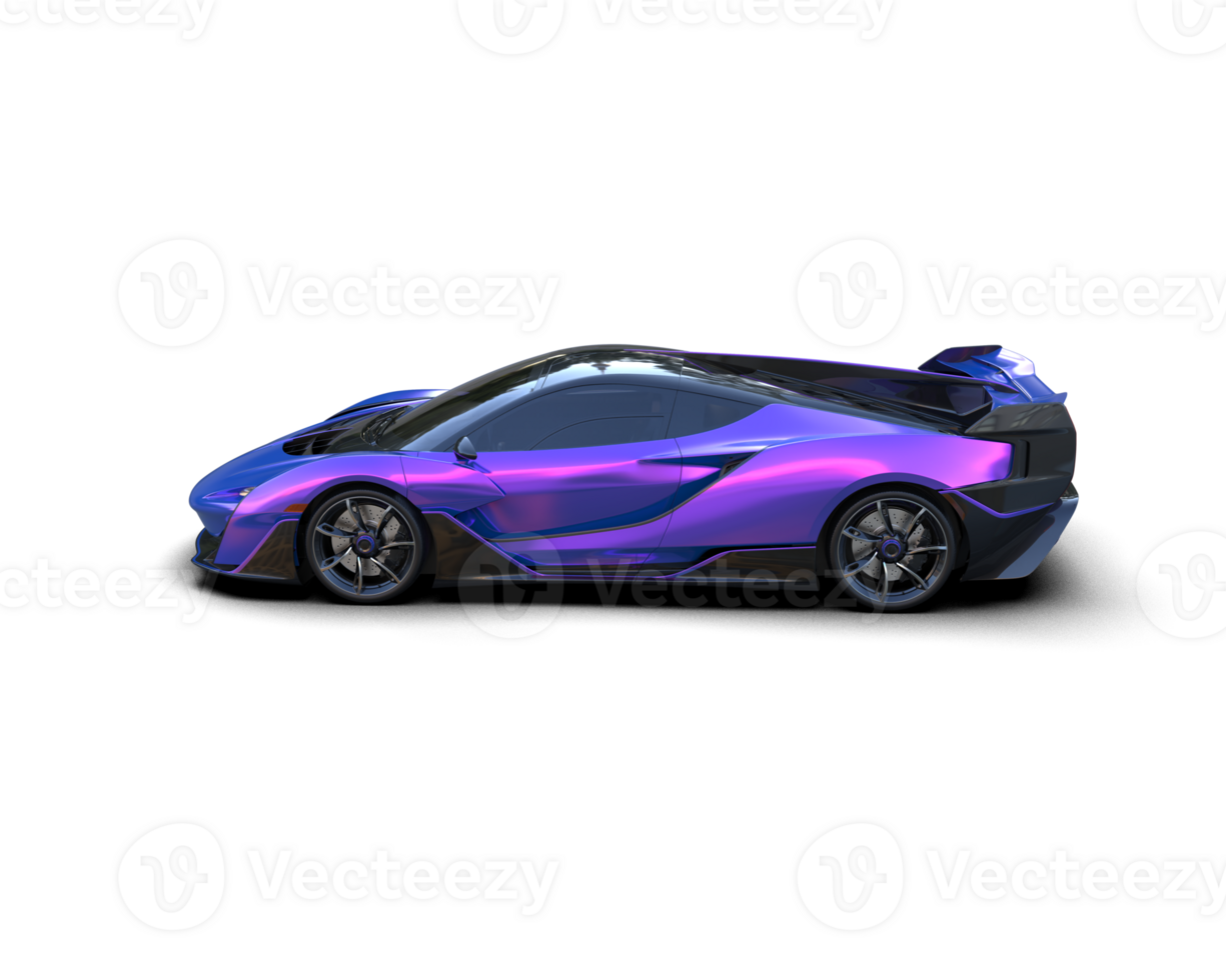 Realistic sport car isolated on background. 3d rendering - illustration png