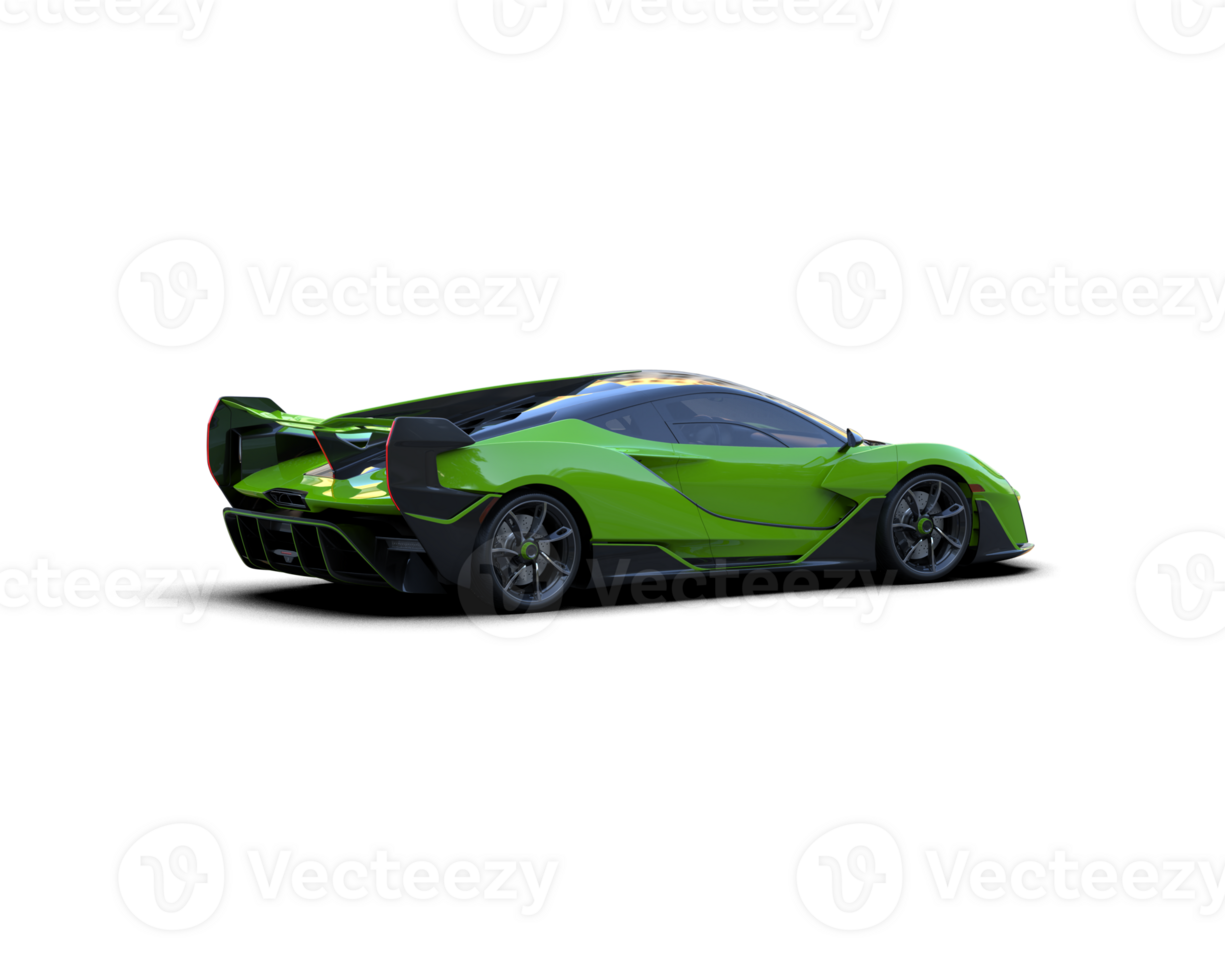 Realistic sport car isolated on background. 3d rendering - illustration png
