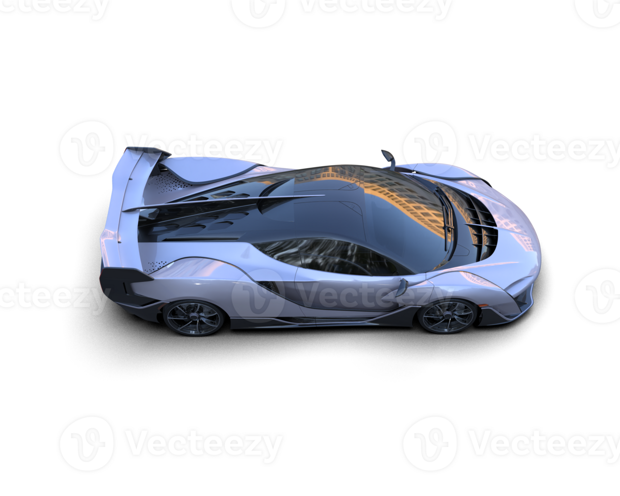 Realistic sport car isolated on background. 3d rendering - illustration png