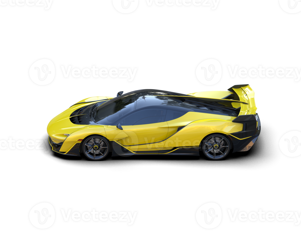 Realistic sport car isolated on background. 3d rendering - illustration png