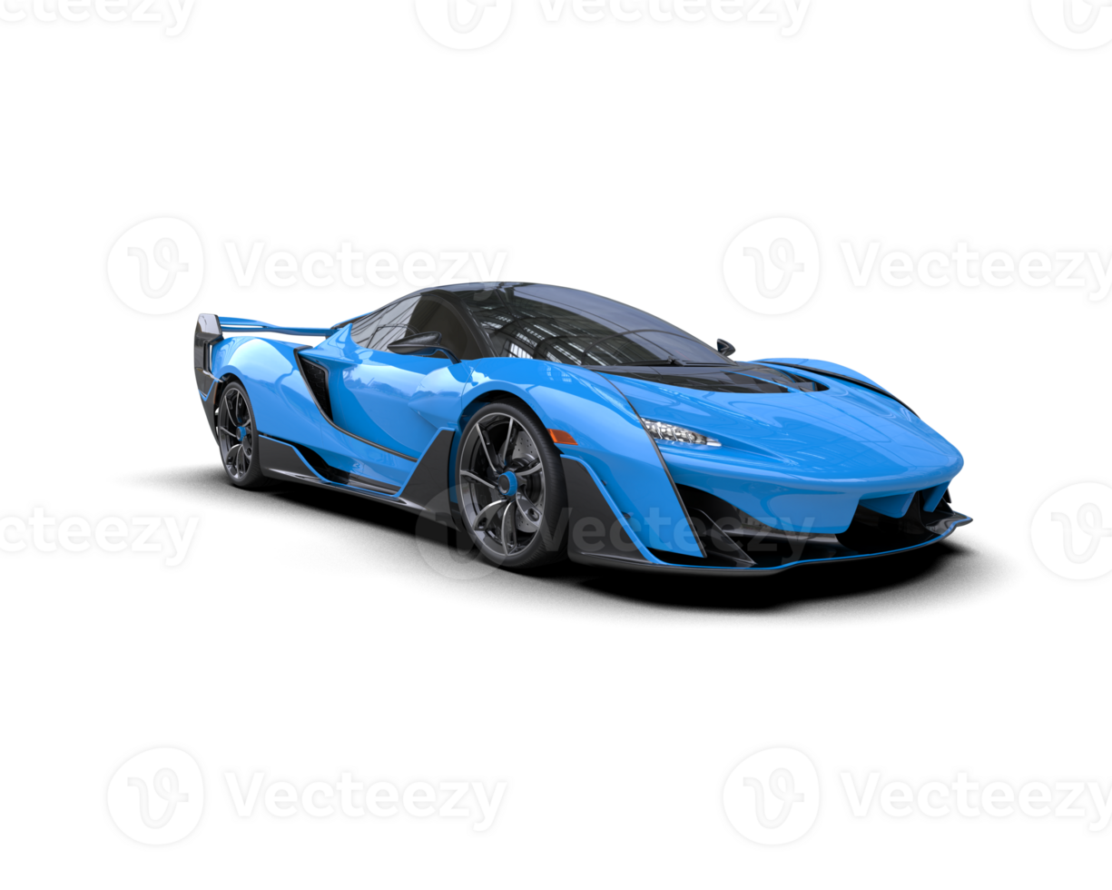 Realistic sport car isolated on background. 3d rendering - illustration png