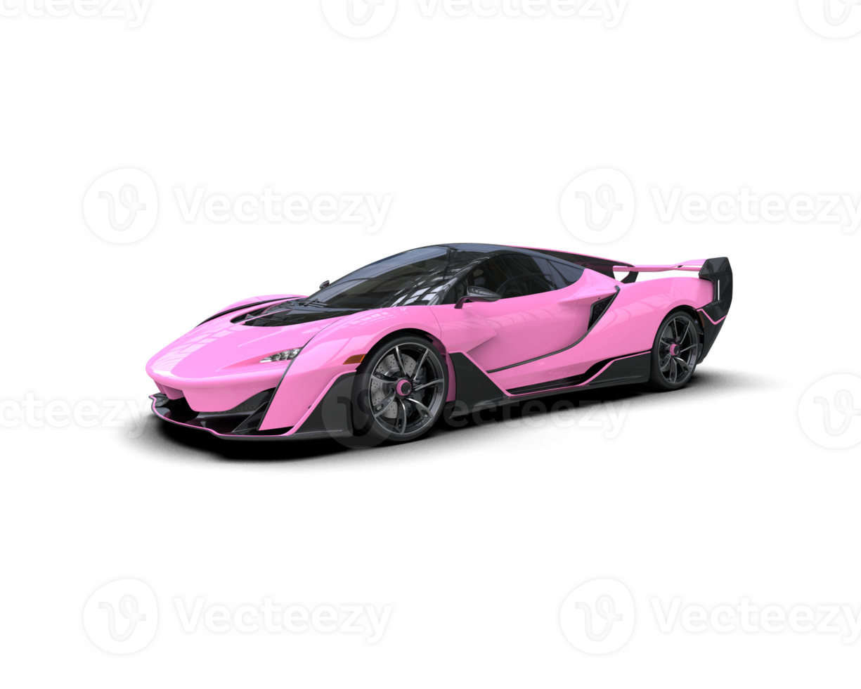 Realistic sport car isolated on background. 3d rendering - illustration png