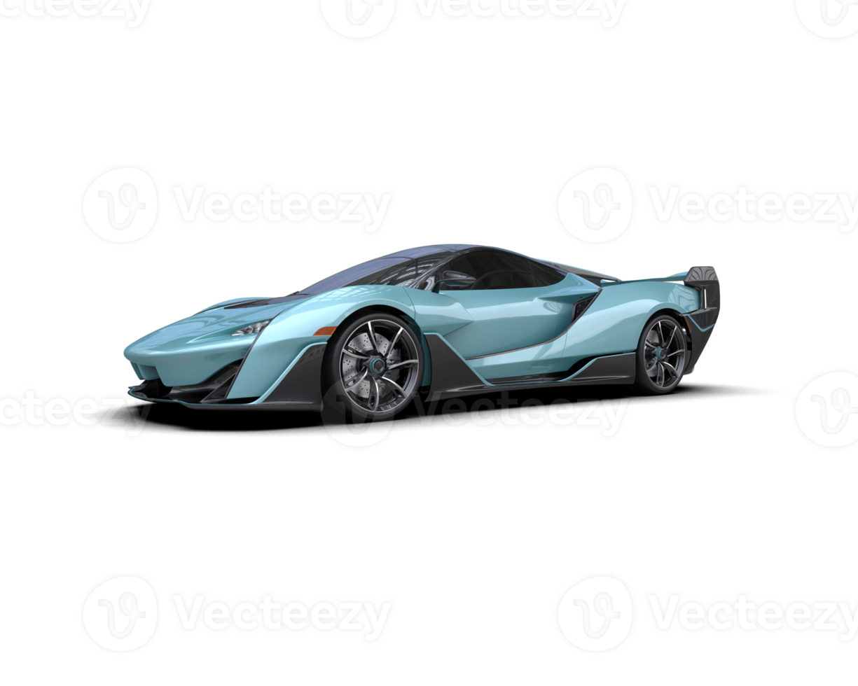 Realistic sport car isolated on background. 3d rendering - illustration png