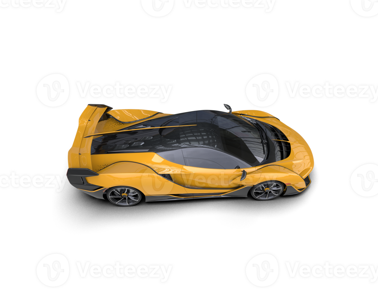 Realistic sport car isolated on background. 3d rendering - illustration png