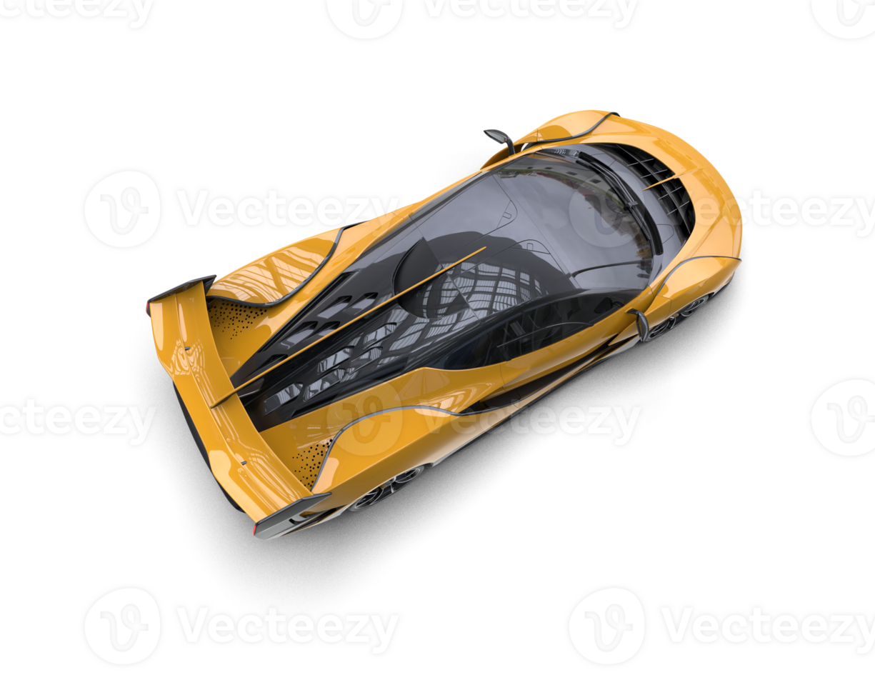 Realistic sport car isolated on background. 3d rendering - illustration png