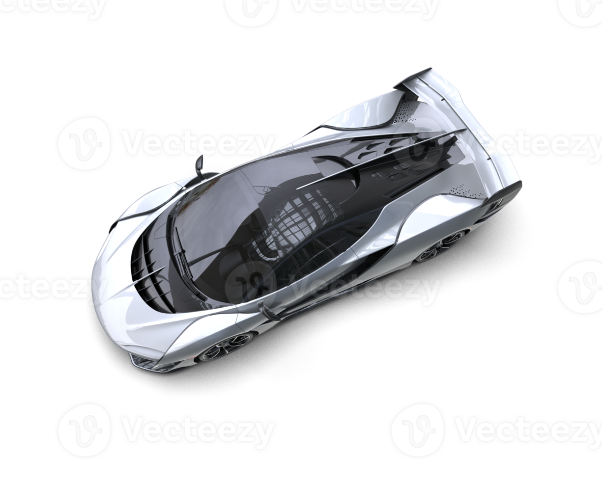 Realistic sport car isolated on background. 3d rendering - illustration png