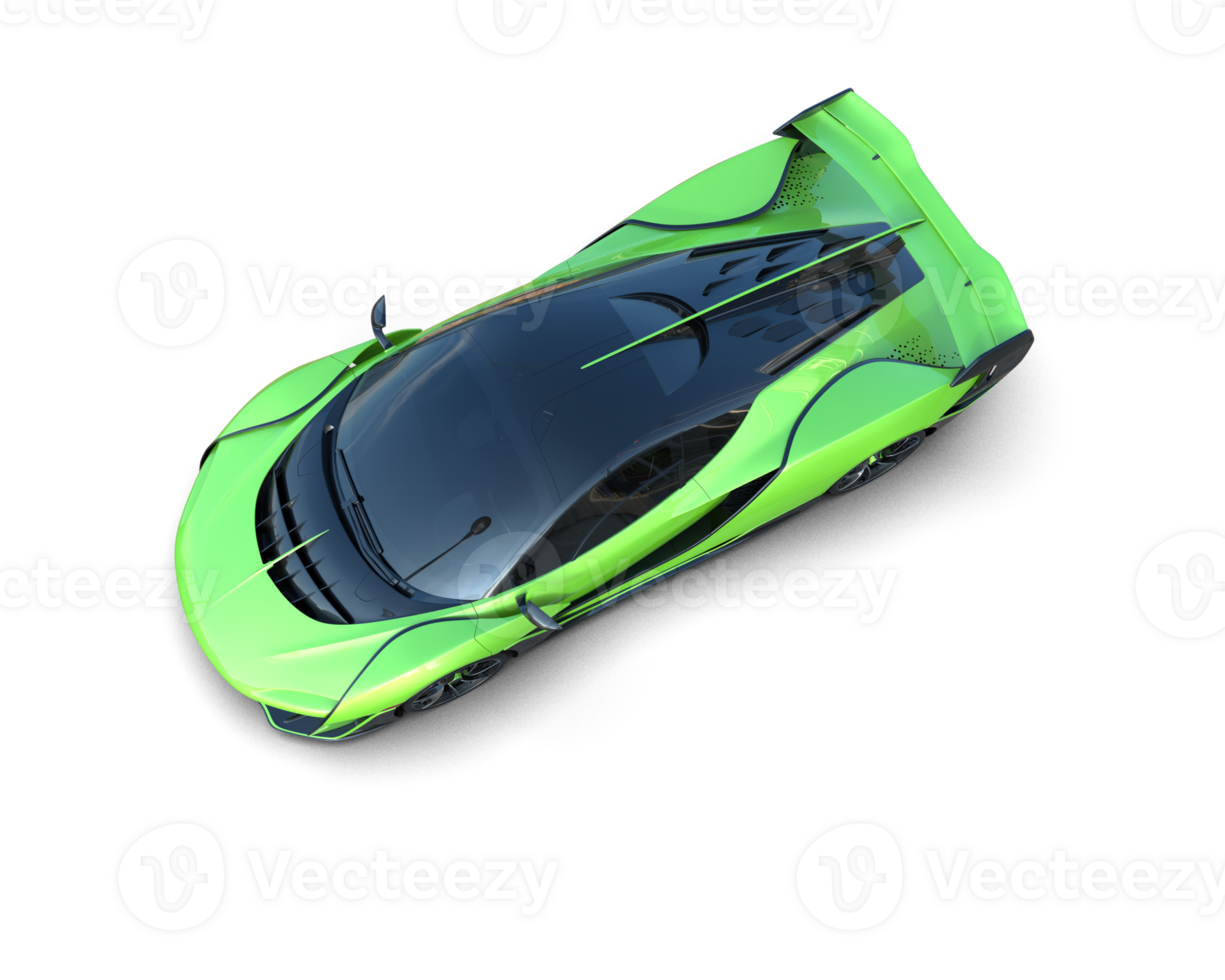 Realistic sport car isolated on background. 3d rendering - illustration png