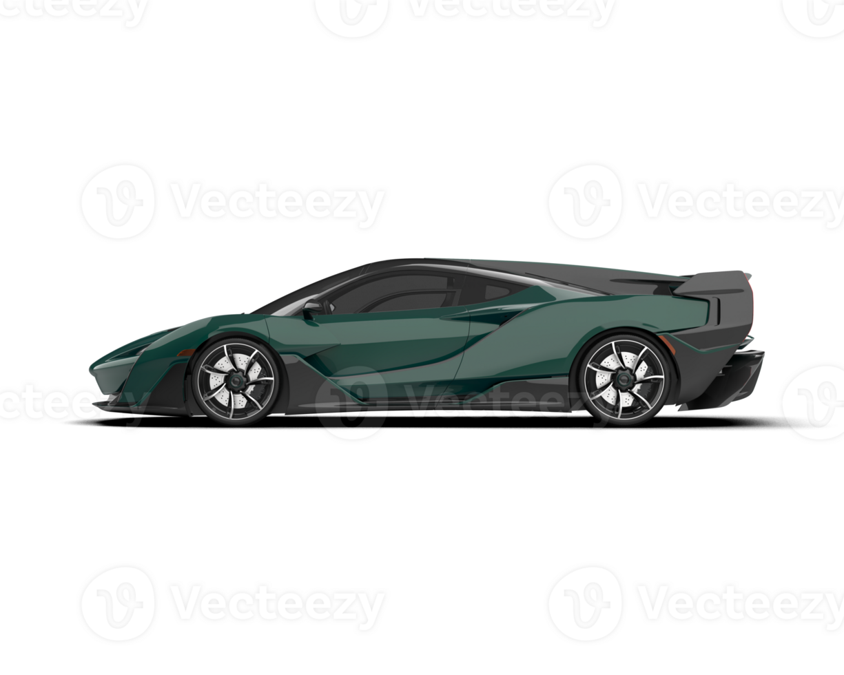 Realistic sport car isolated on background. 3d rendering - illustration png