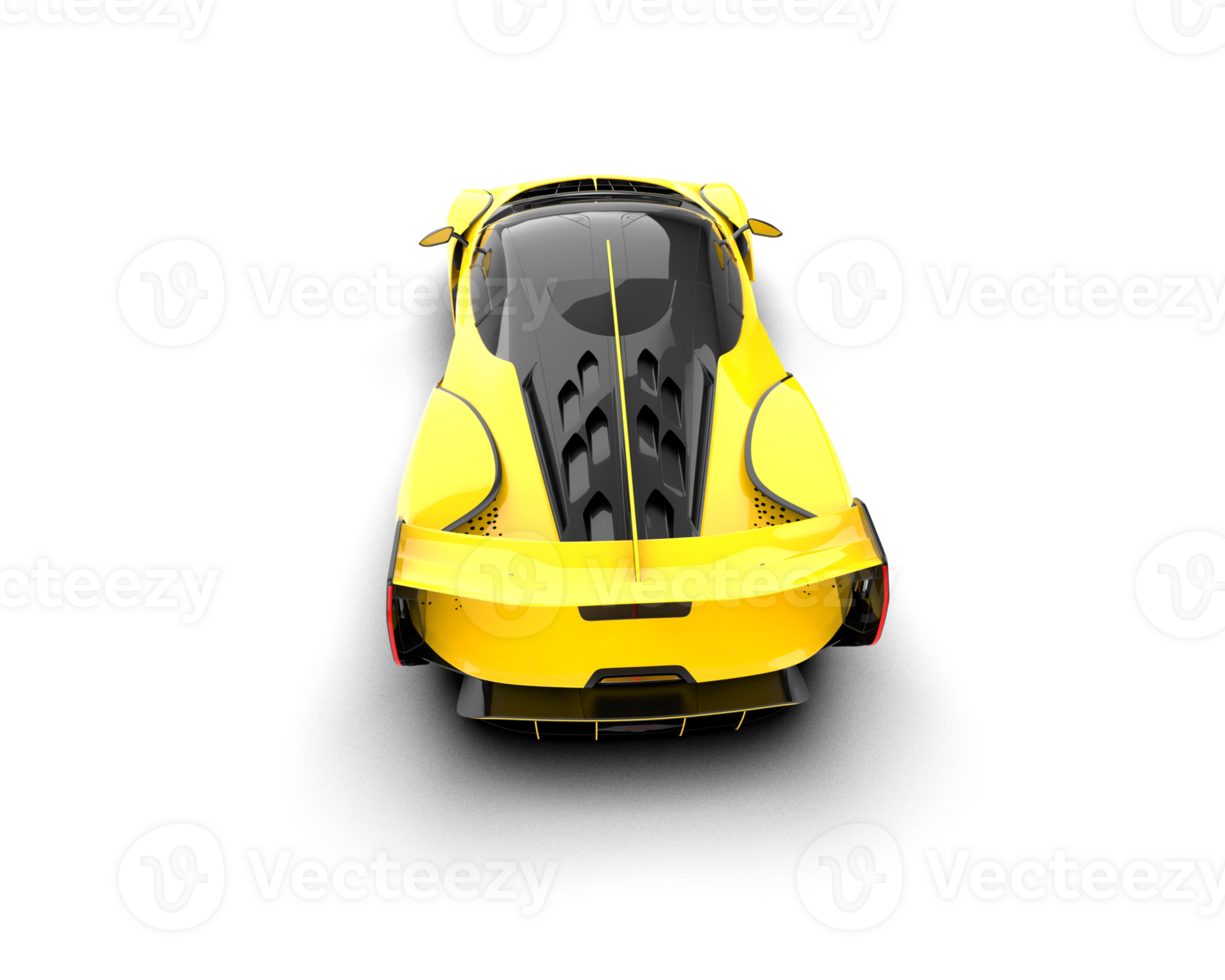 Realistic sport car isolated on background. 3d rendering - illustration png