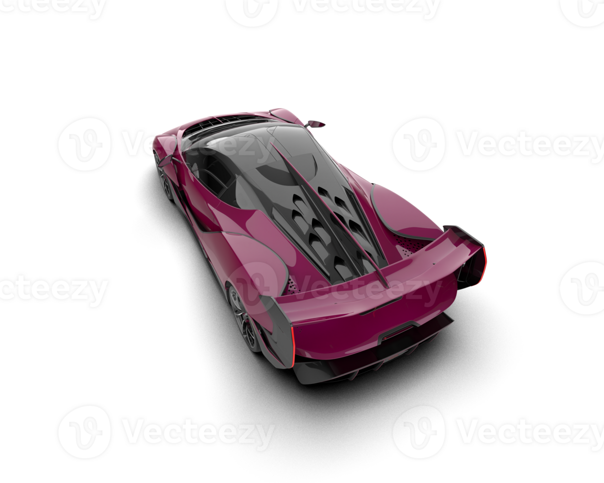 Realistic sport car isolated on background. 3d rendering - illustration png