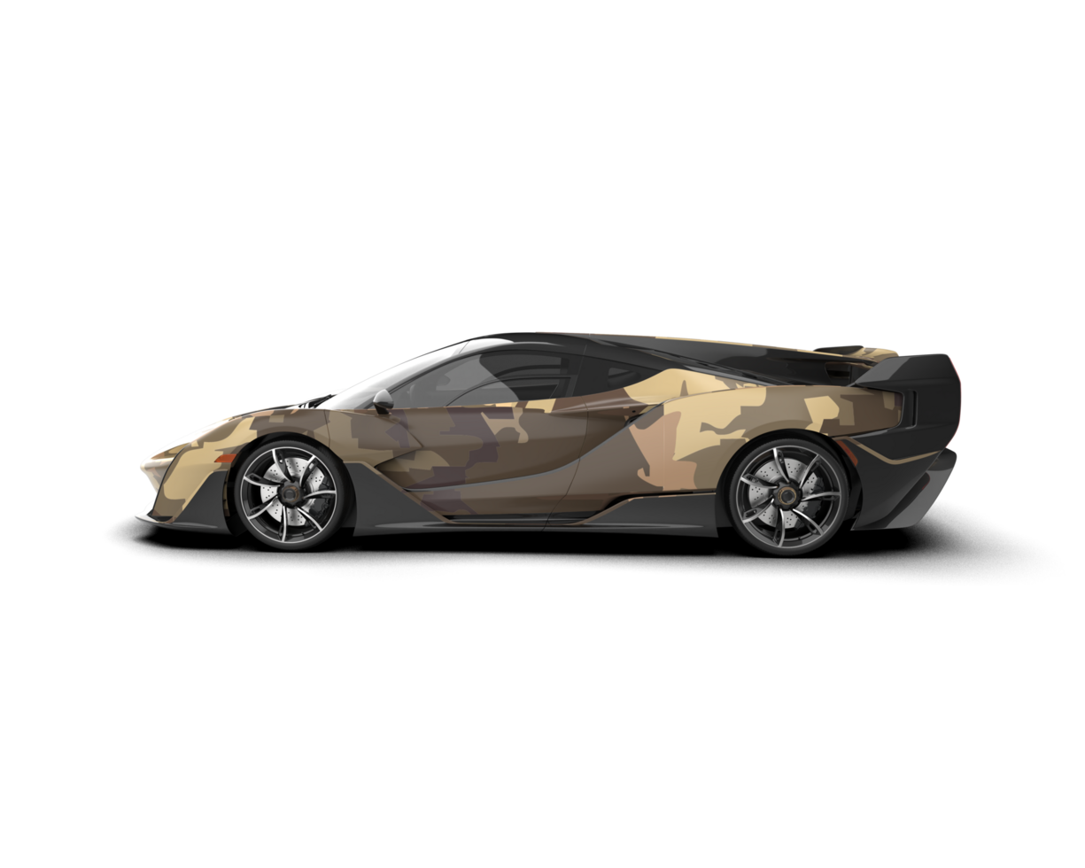 Realistic sport car isolated on background. 3d rendering - illustration png