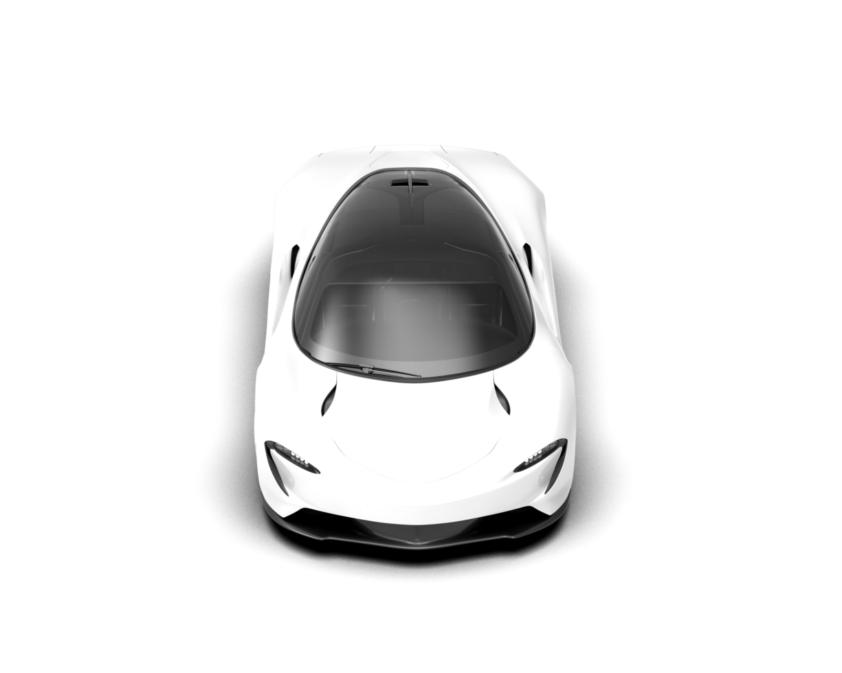 Realistic sport car isolated on background. 3d rendering - illustration png