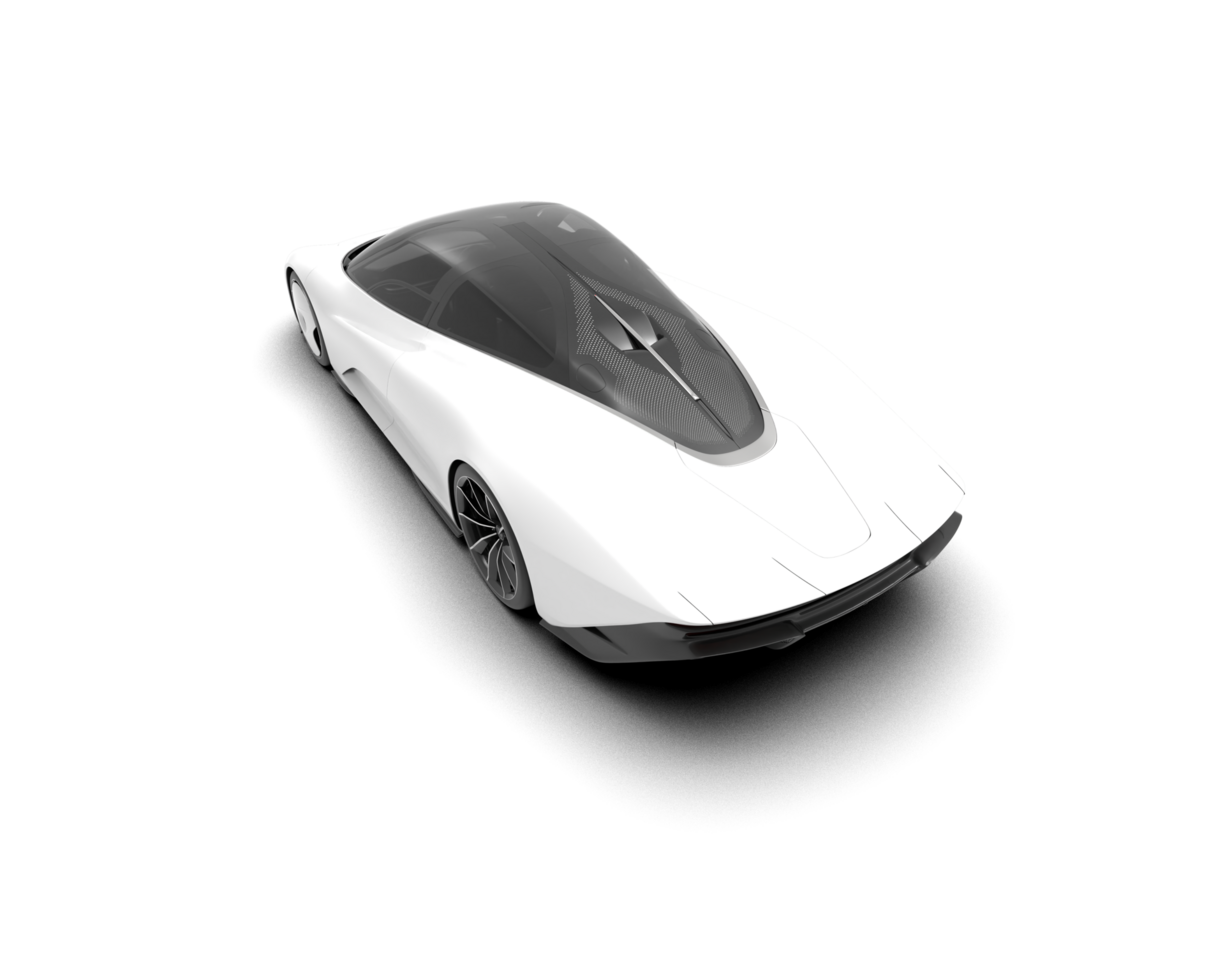 Realistic sport car isolated on background. 3d rendering - illustration png