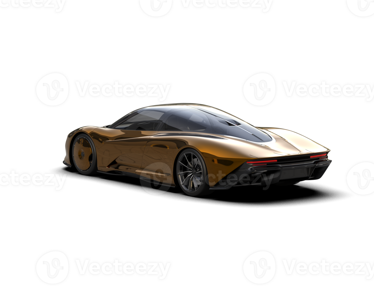 Realistic sport car isolated on background. 3d rendering - illustration png