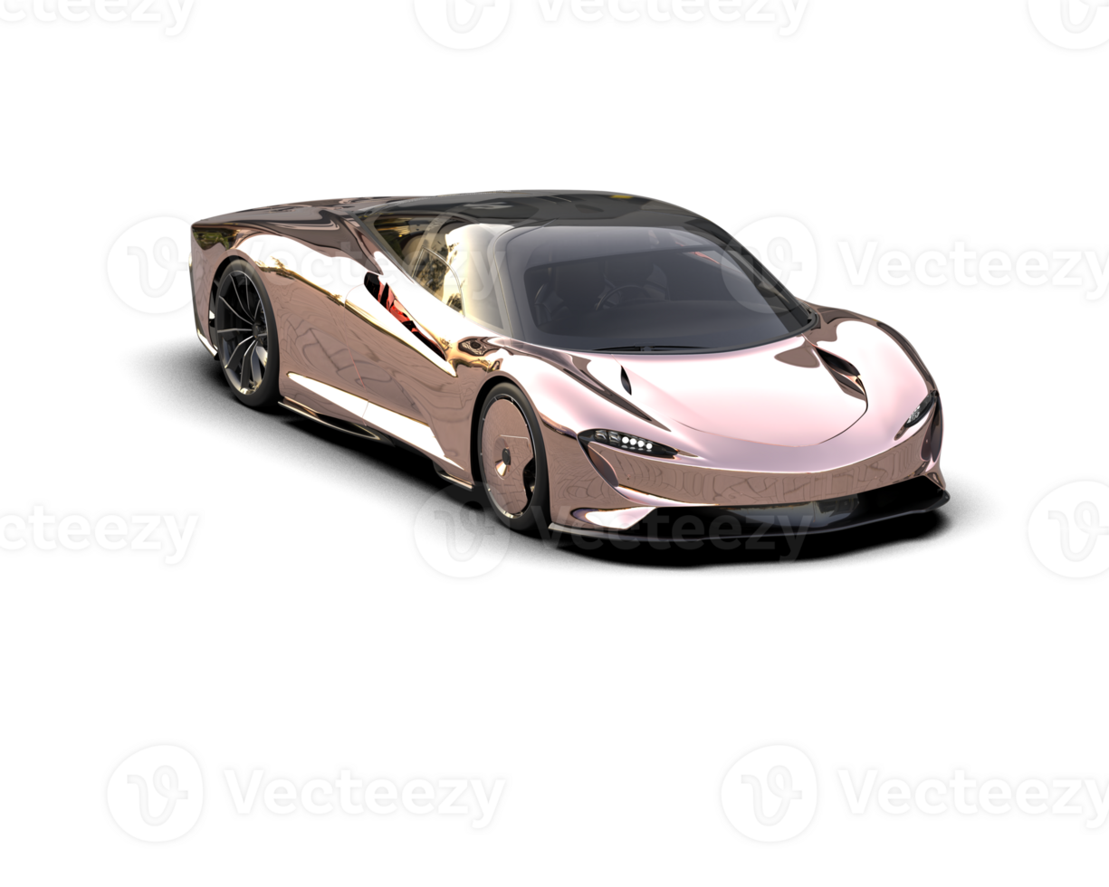 Realistic sport car isolated on background. 3d rendering - illustration png