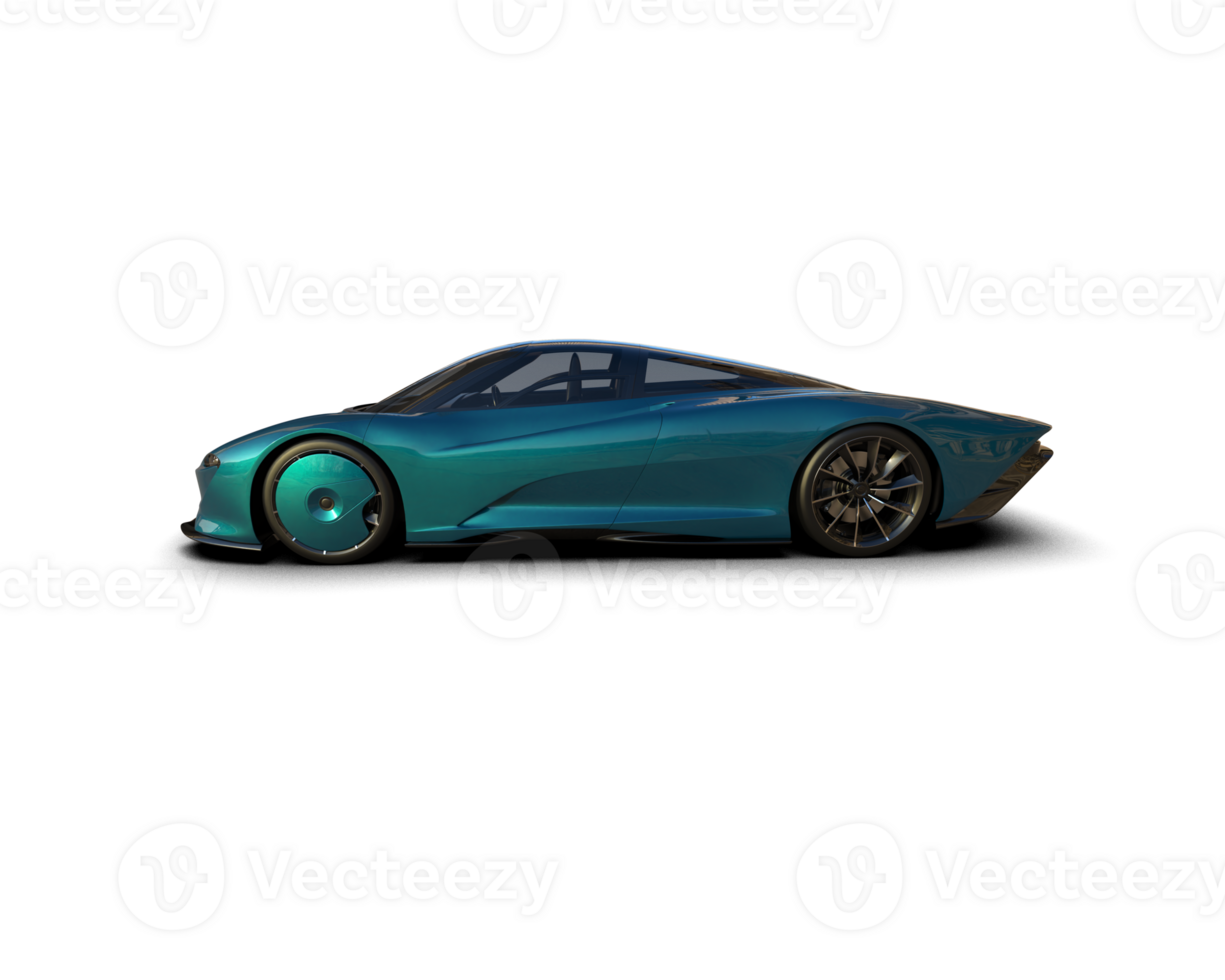 Realistic sport car isolated on background. 3d rendering - illustration png