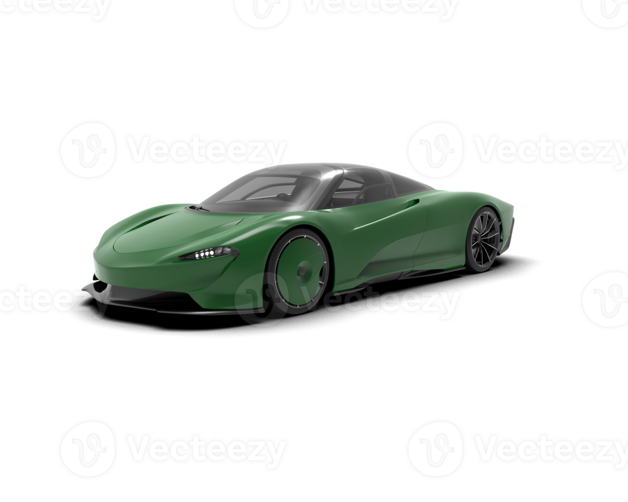 Realistic sport car isolated on background. 3d rendering - illustration png
