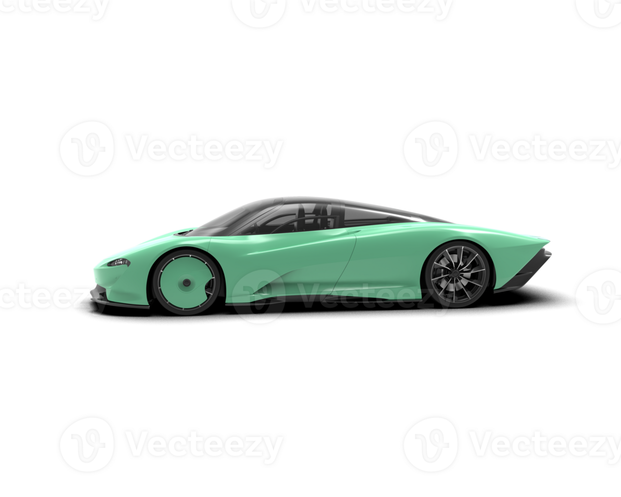 Realistic sport car isolated on background. 3d rendering - illustration png