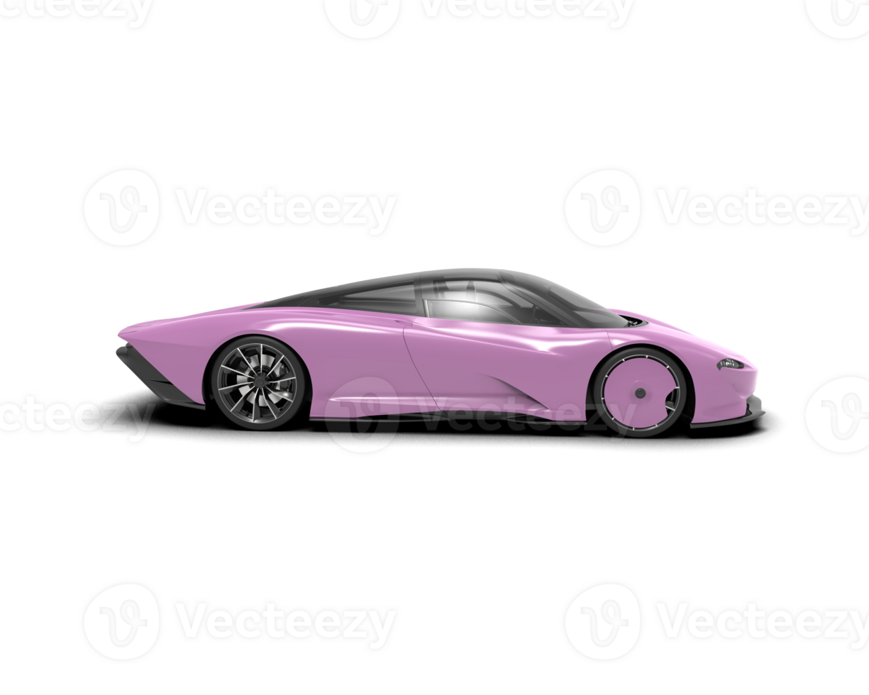 Realistic sport car isolated on background. 3d rendering - illustration png