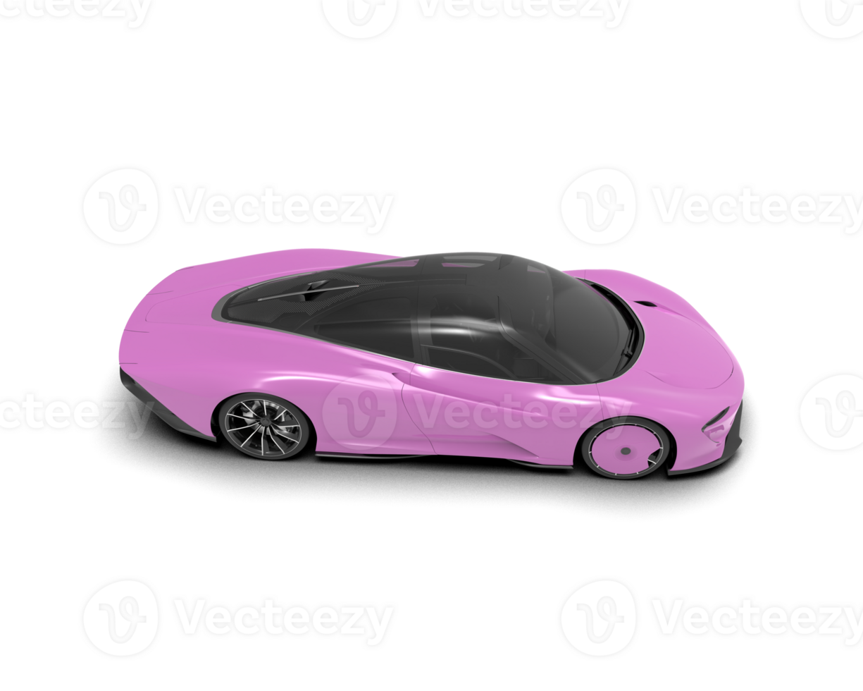 Realistic sport car isolated on background. 3d rendering - illustration png