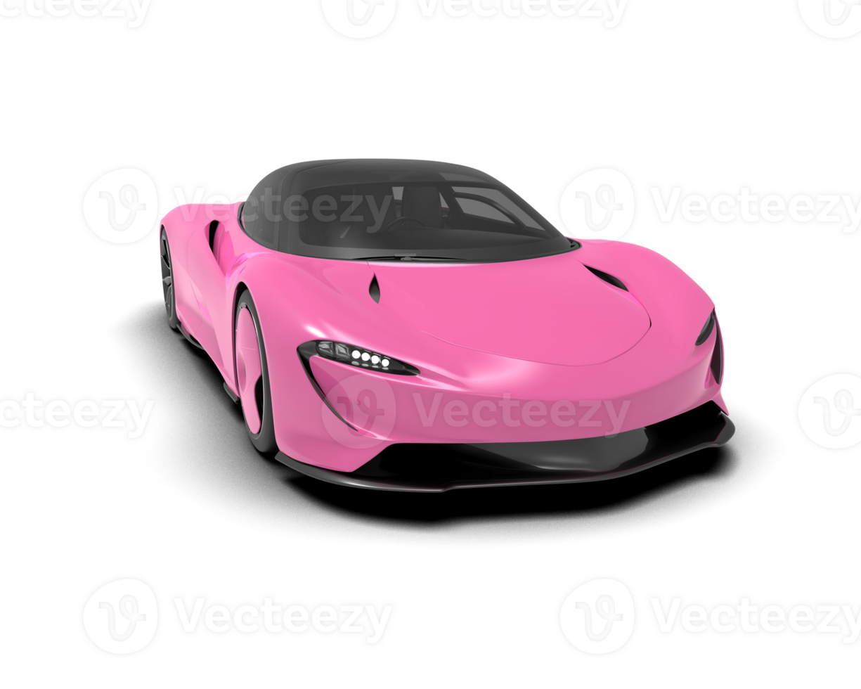 Realistic sport car isolated on background. 3d rendering - illustration png