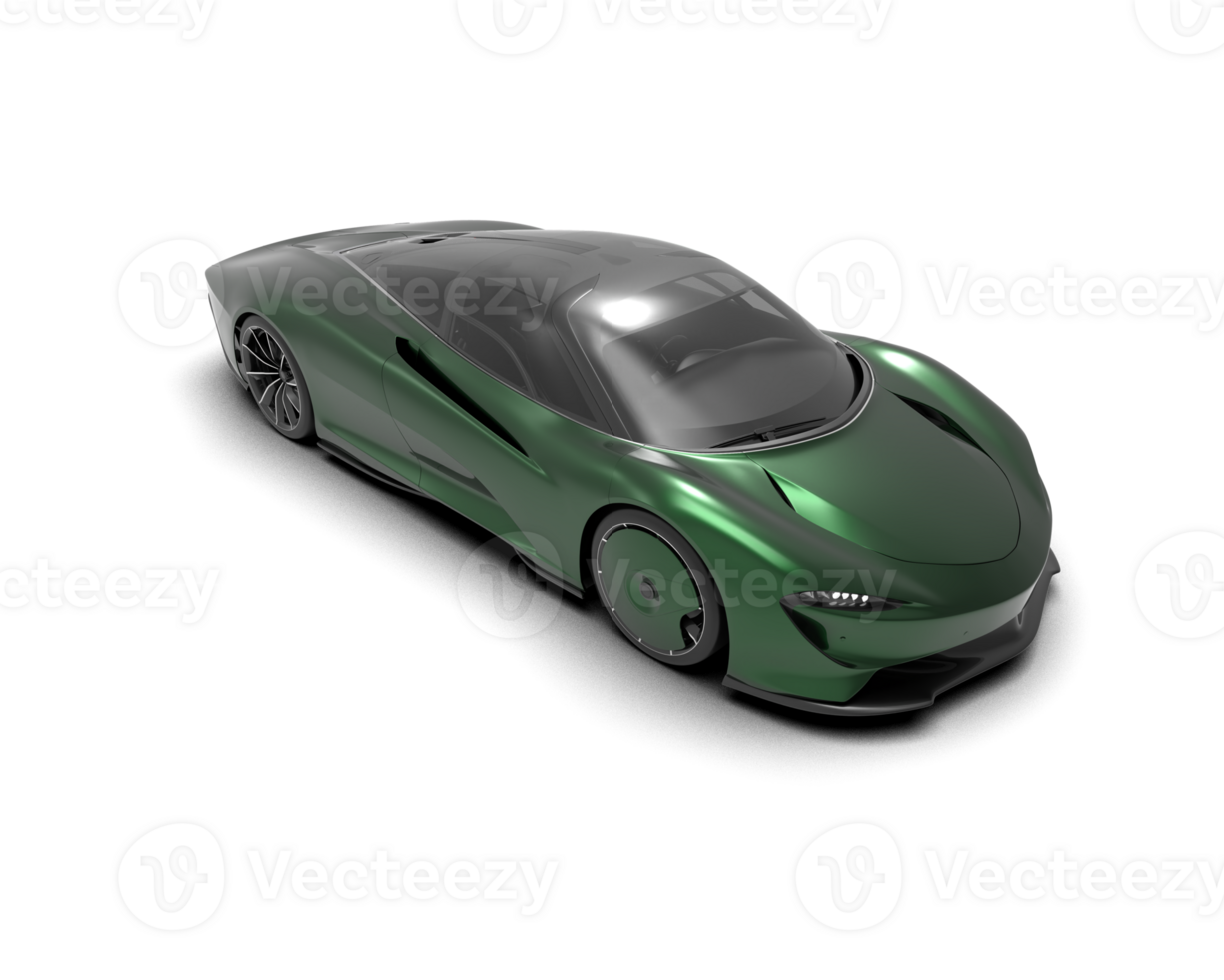 Realistic sport car isolated on background. 3d rendering - illustration png