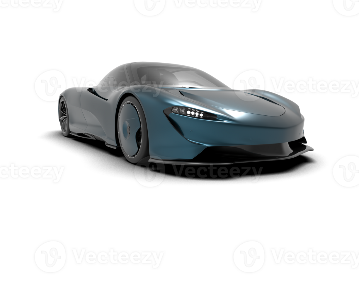 Realistic sport car isolated on background. 3d rendering - illustration png