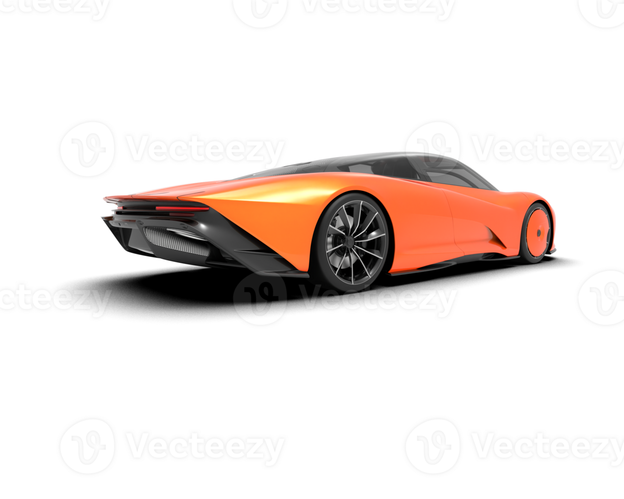 Realistic sport car isolated on background. 3d rendering - illustration png