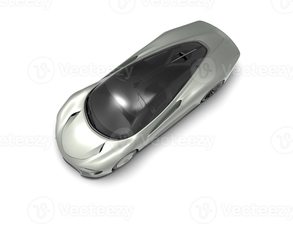 Realistic sport car isolated on background. 3d rendering - illustration png