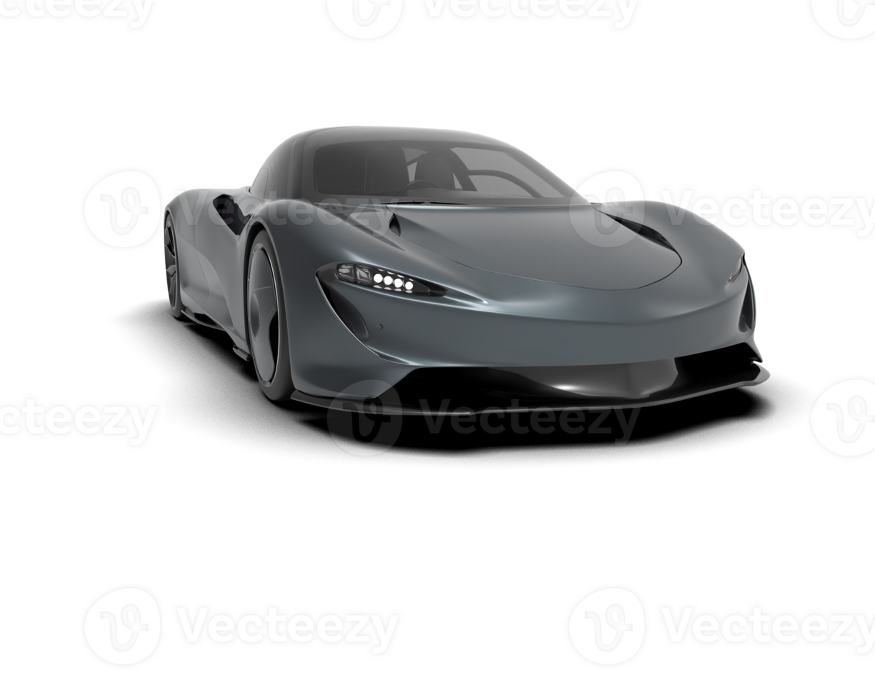 Realistic sport car isolated on background. 3d rendering - illustration png