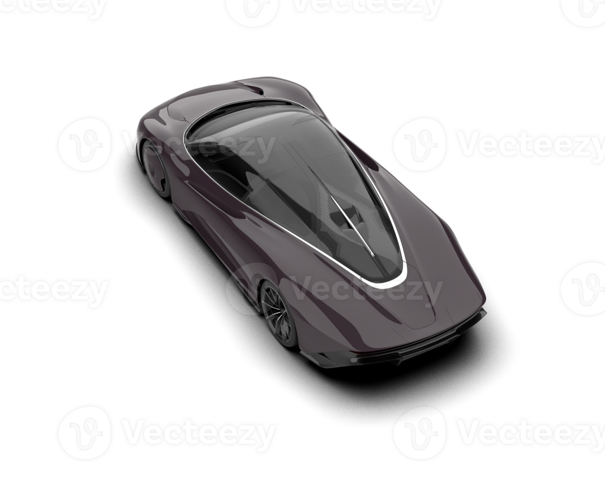 Realistic sport car isolated on background. 3d rendering - illustration png