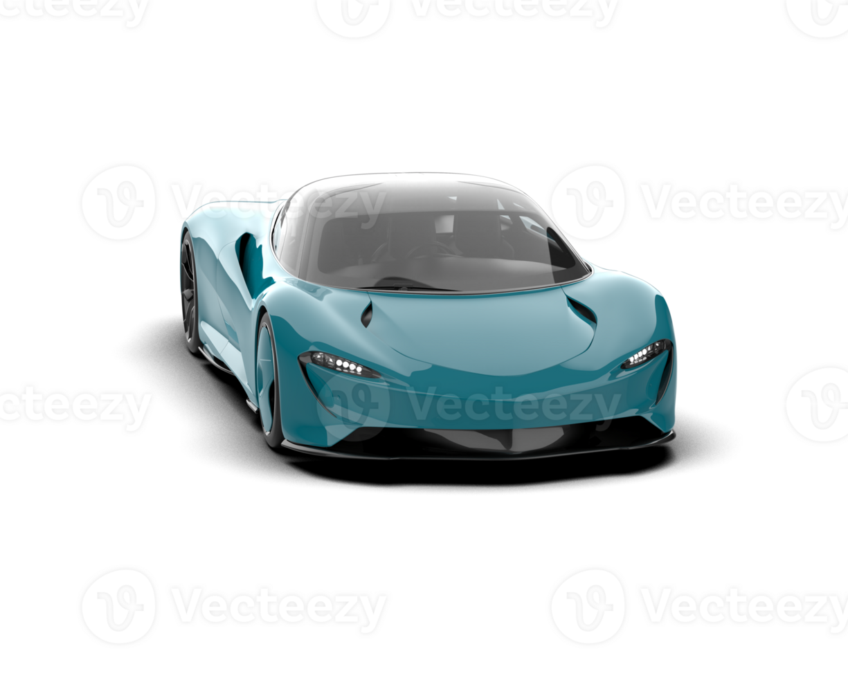 Realistic sport car isolated on background. 3d rendering - illustration png