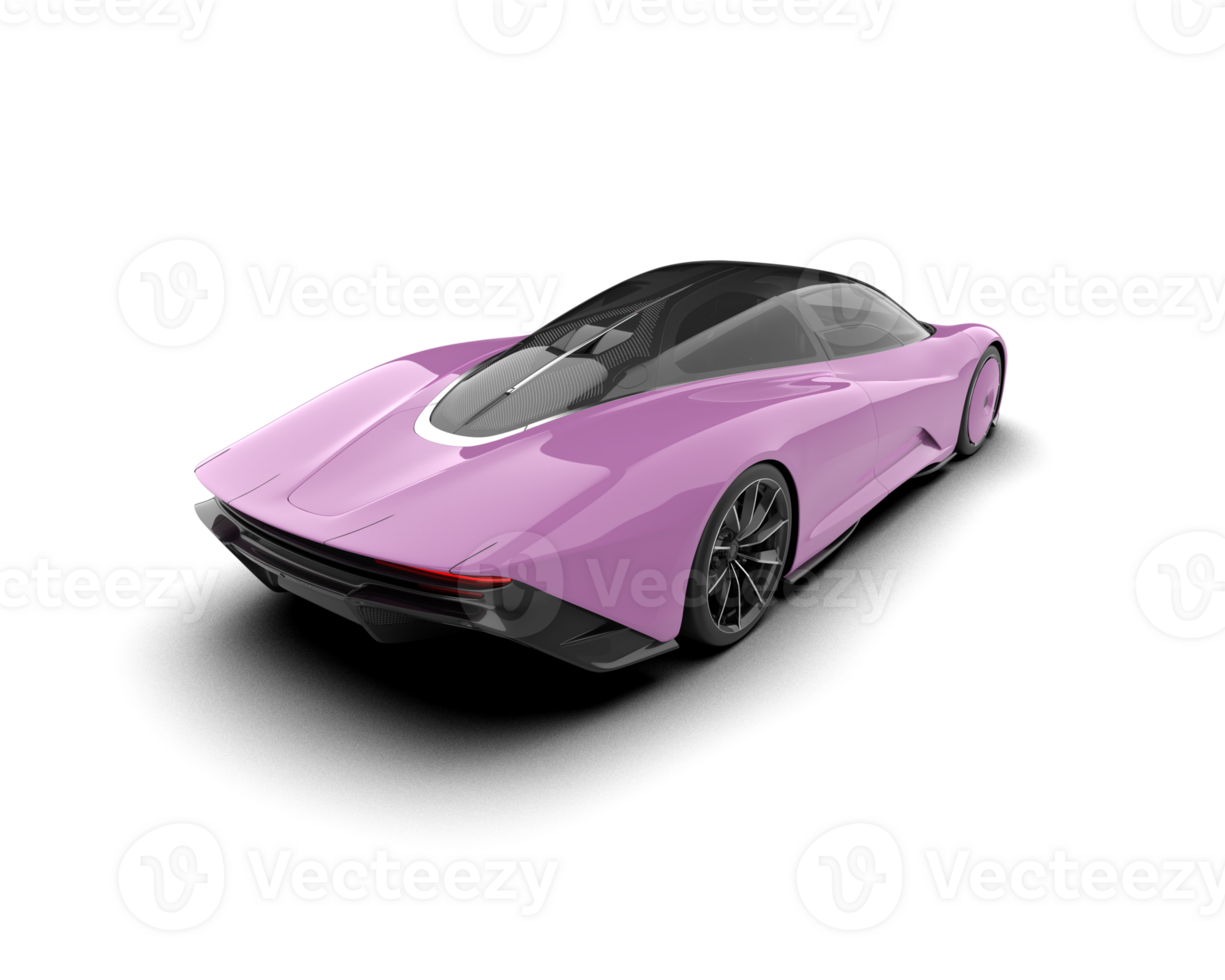 Realistic sport car isolated on background. 3d rendering - illustration png