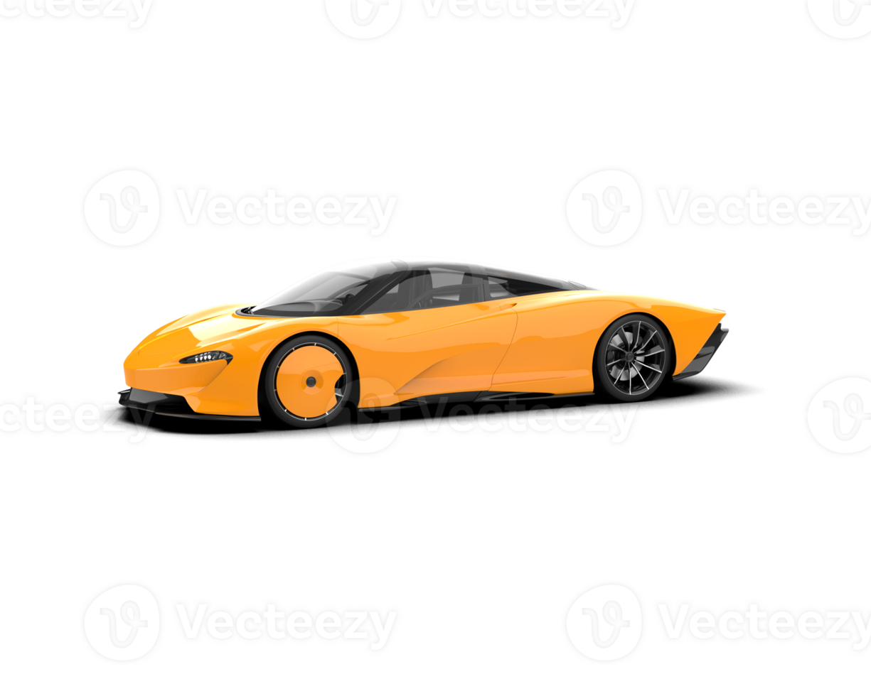 Realistic sport car isolated on background. 3d rendering - illustration png
