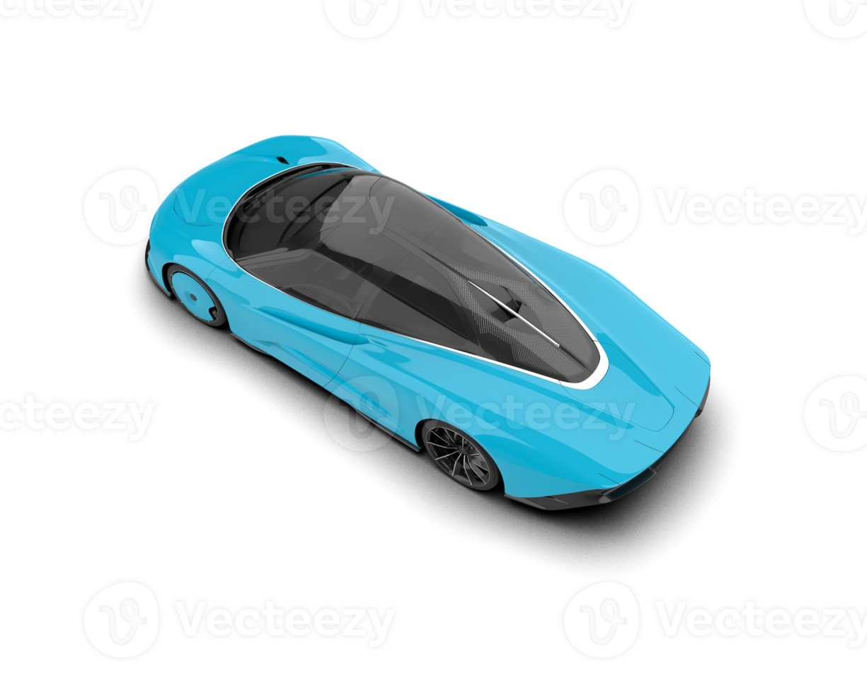 Realistic sport car isolated on background. 3d rendering - illustration png