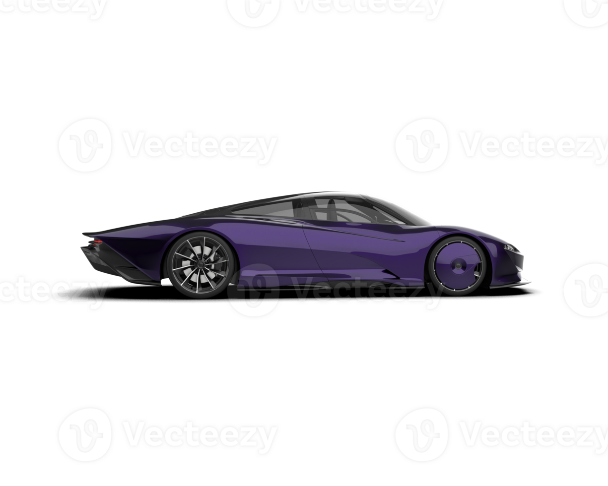 Realistic sport car isolated on background. 3d rendering - illustration png