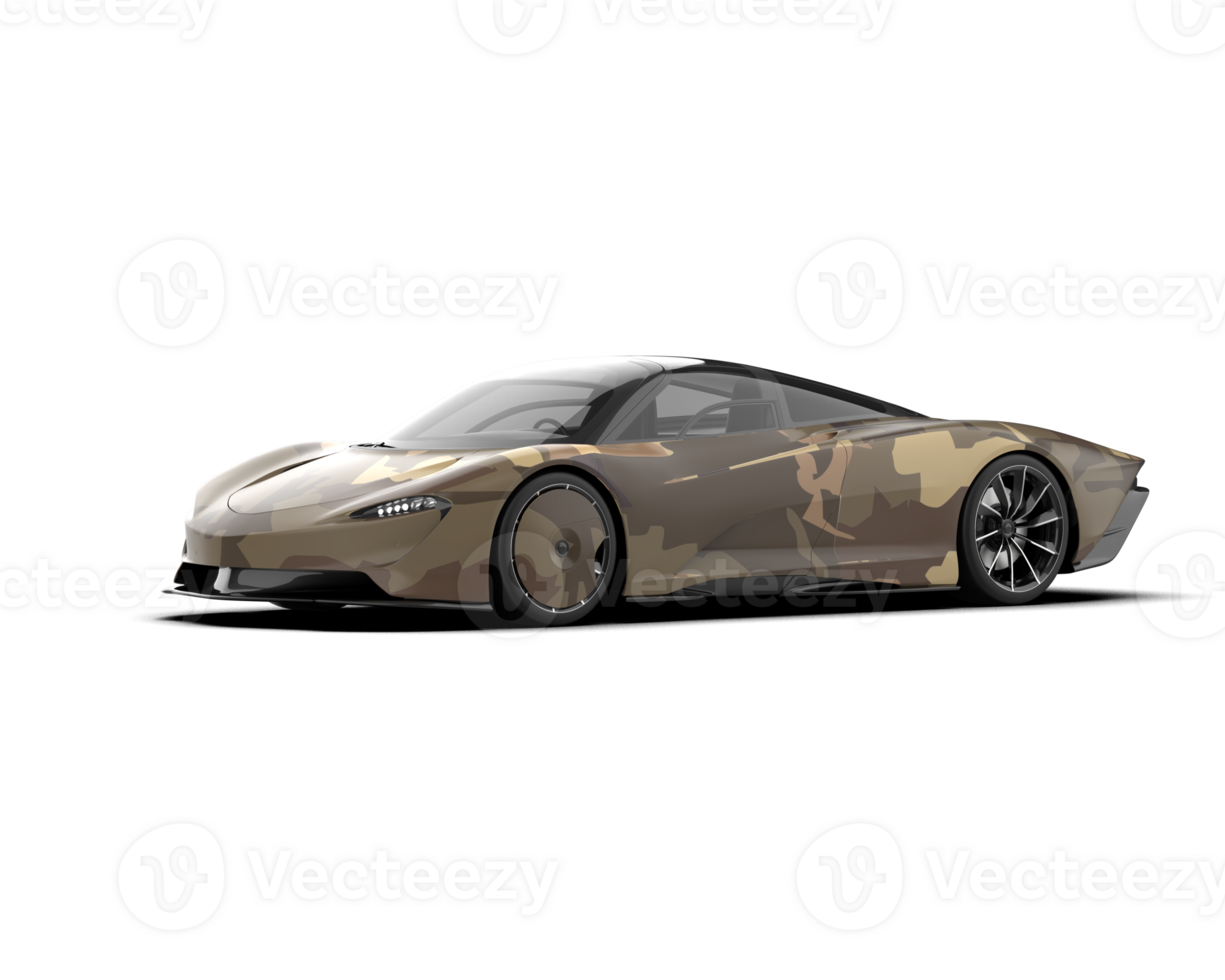 Realistic sport car isolated on background. 3d rendering - illustration png