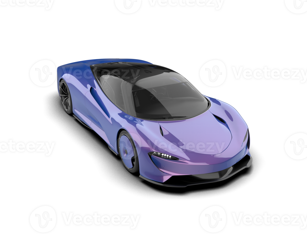Realistic sport car isolated on background. 3d rendering - illustration png