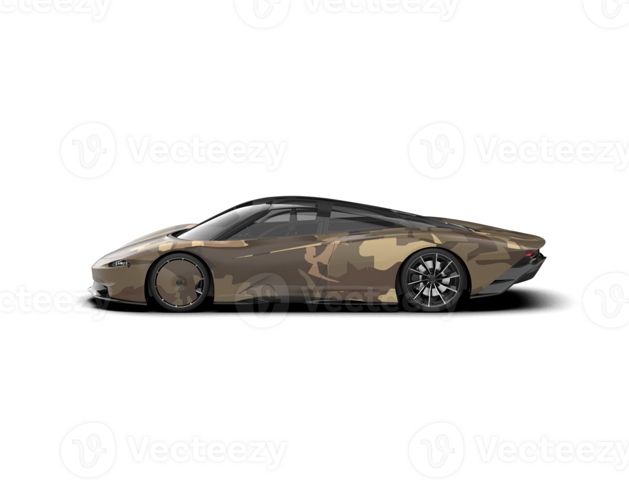 Realistic sport car isolated on background. 3d rendering - illustration png
