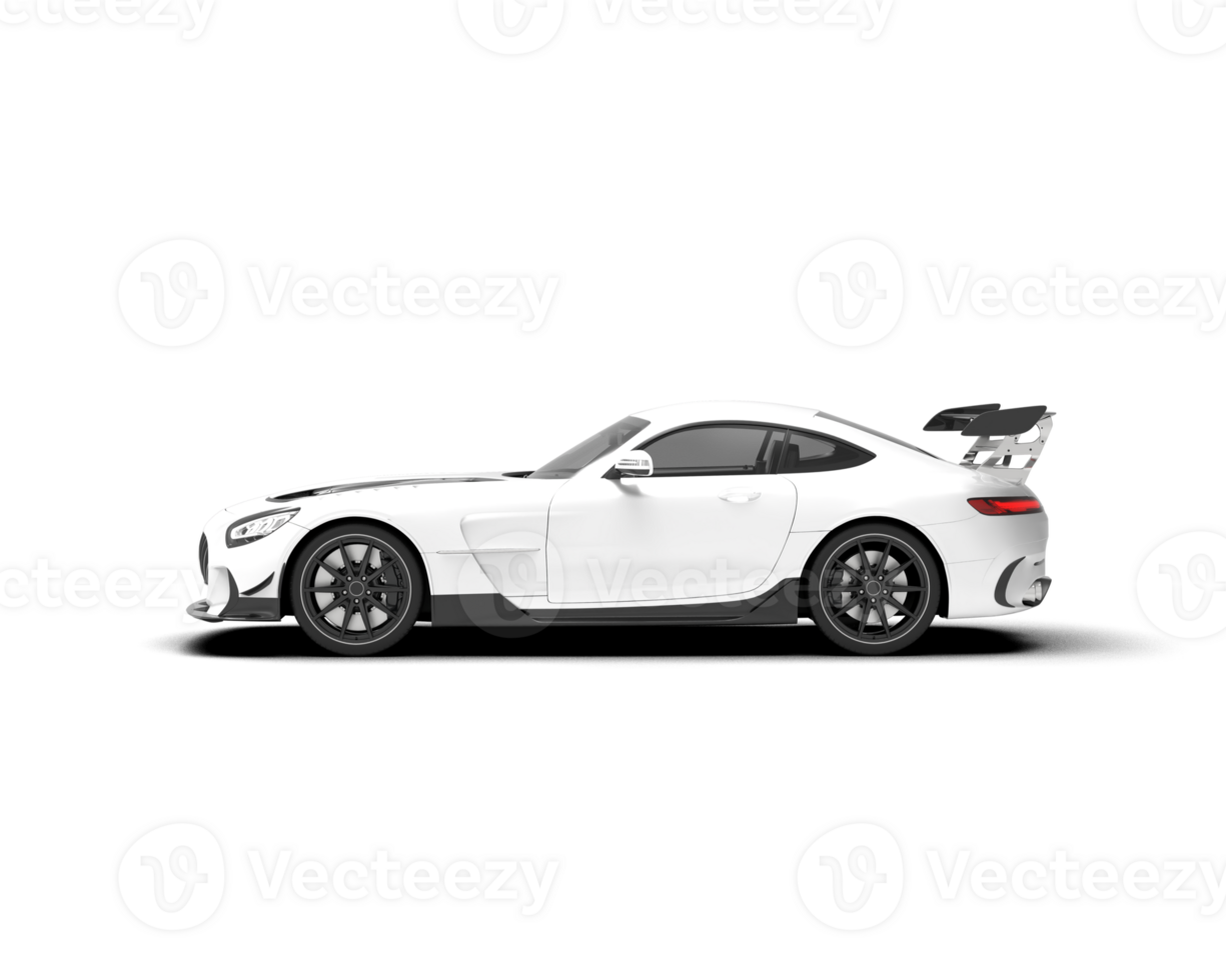 Realistic sport car isolated on background. 3d rendering - illustration png