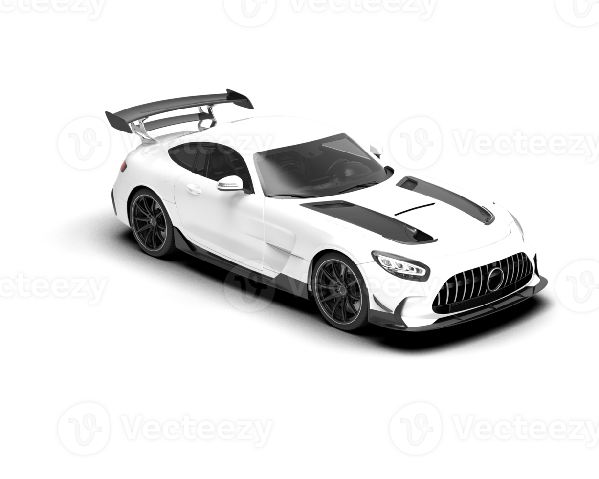 Realistic sport car isolated on background. 3d rendering - illustration png