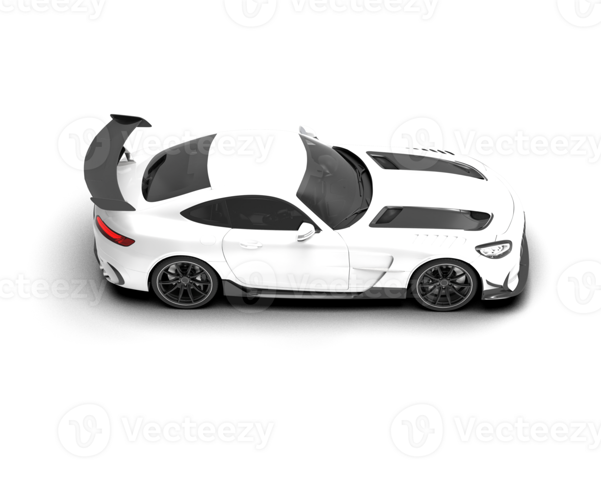 Realistic sport car isolated on background. 3d rendering - illustration png