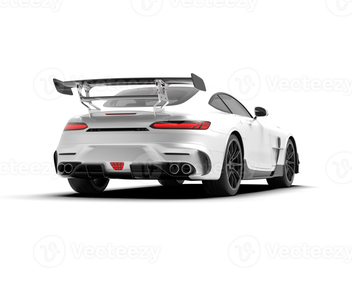 Realistic sport car isolated on background. 3d rendering - illustration png