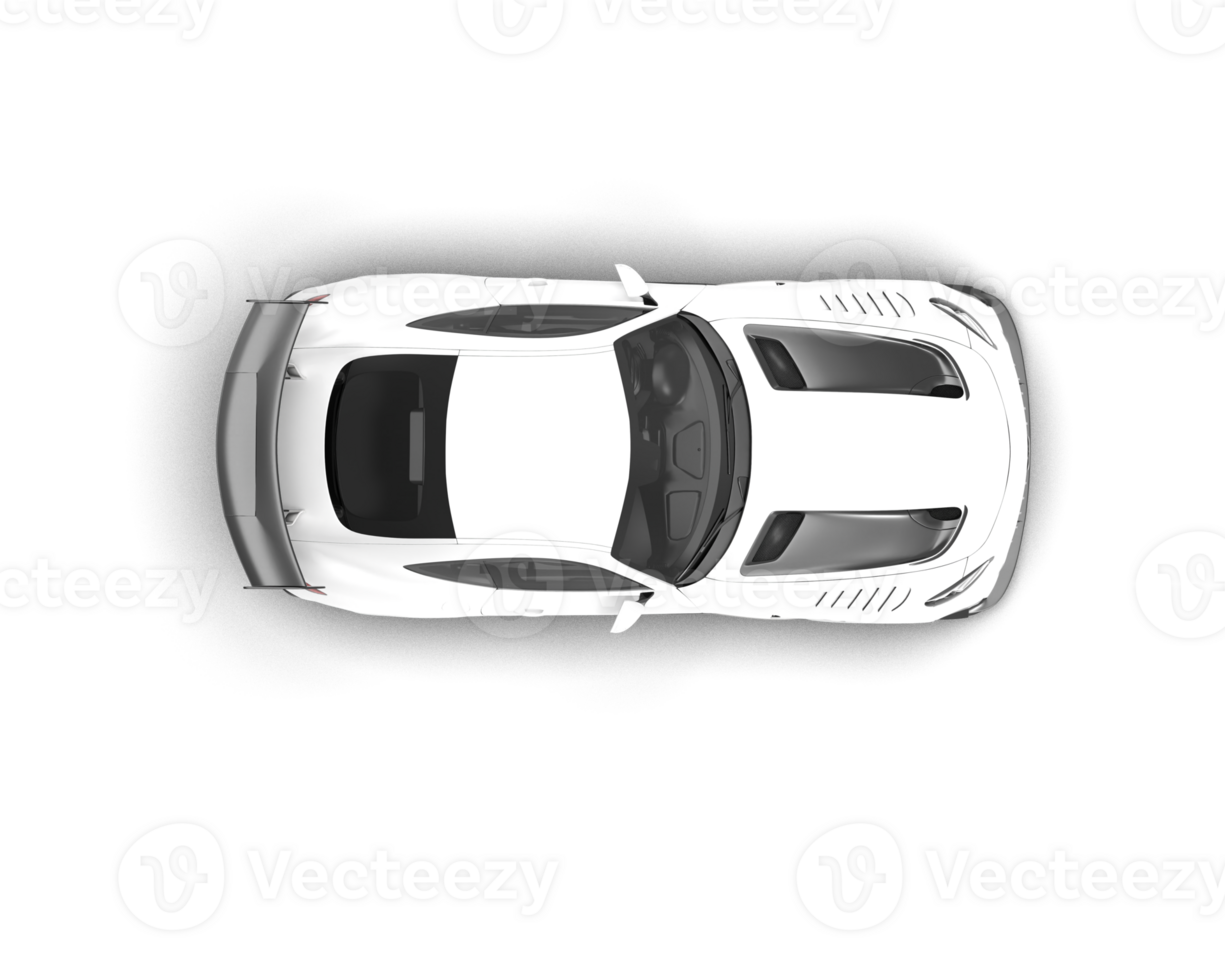 Realistic sport car isolated on background. 3d rendering - illustration png