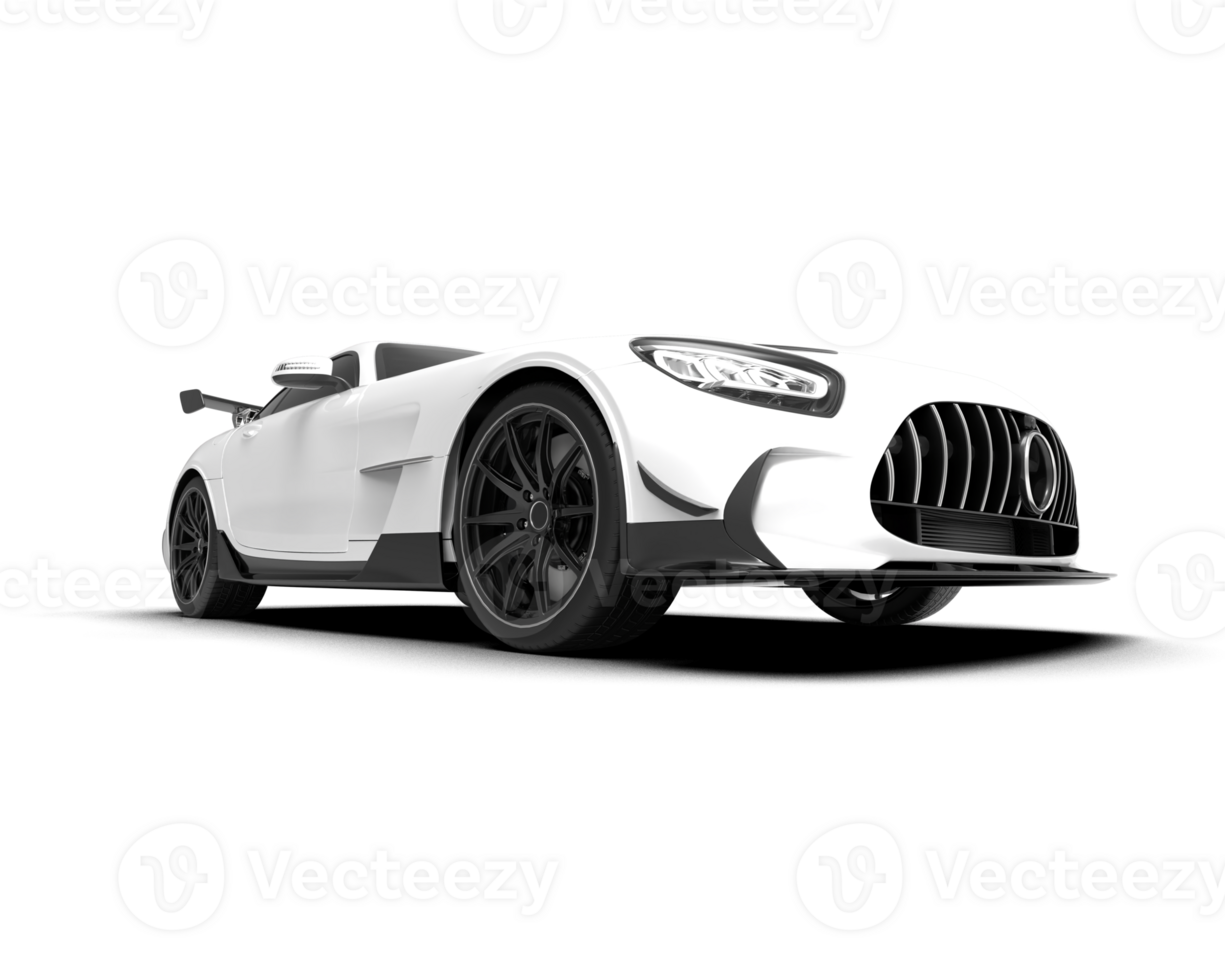 Realistic sport car isolated on background. 3d rendering - illustration png