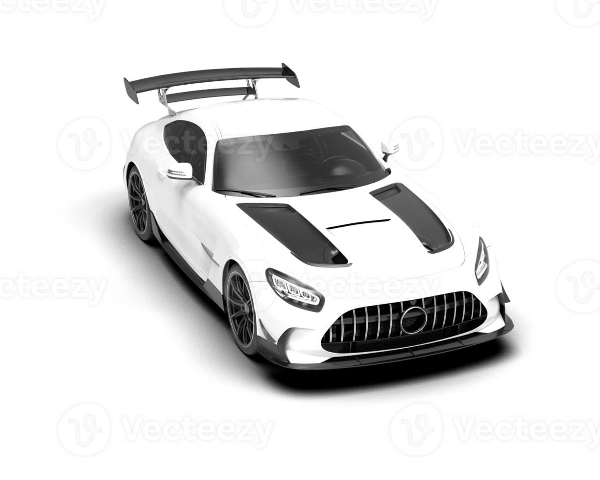 Realistic sport car isolated on background. 3d rendering - illustration png