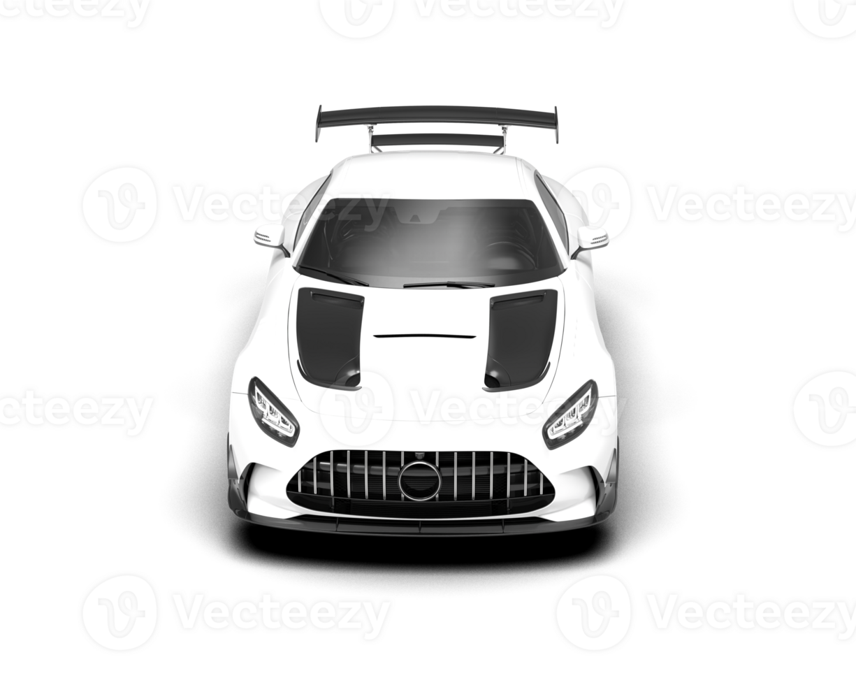 Realistic sport car isolated on background. 3d rendering - illustration png