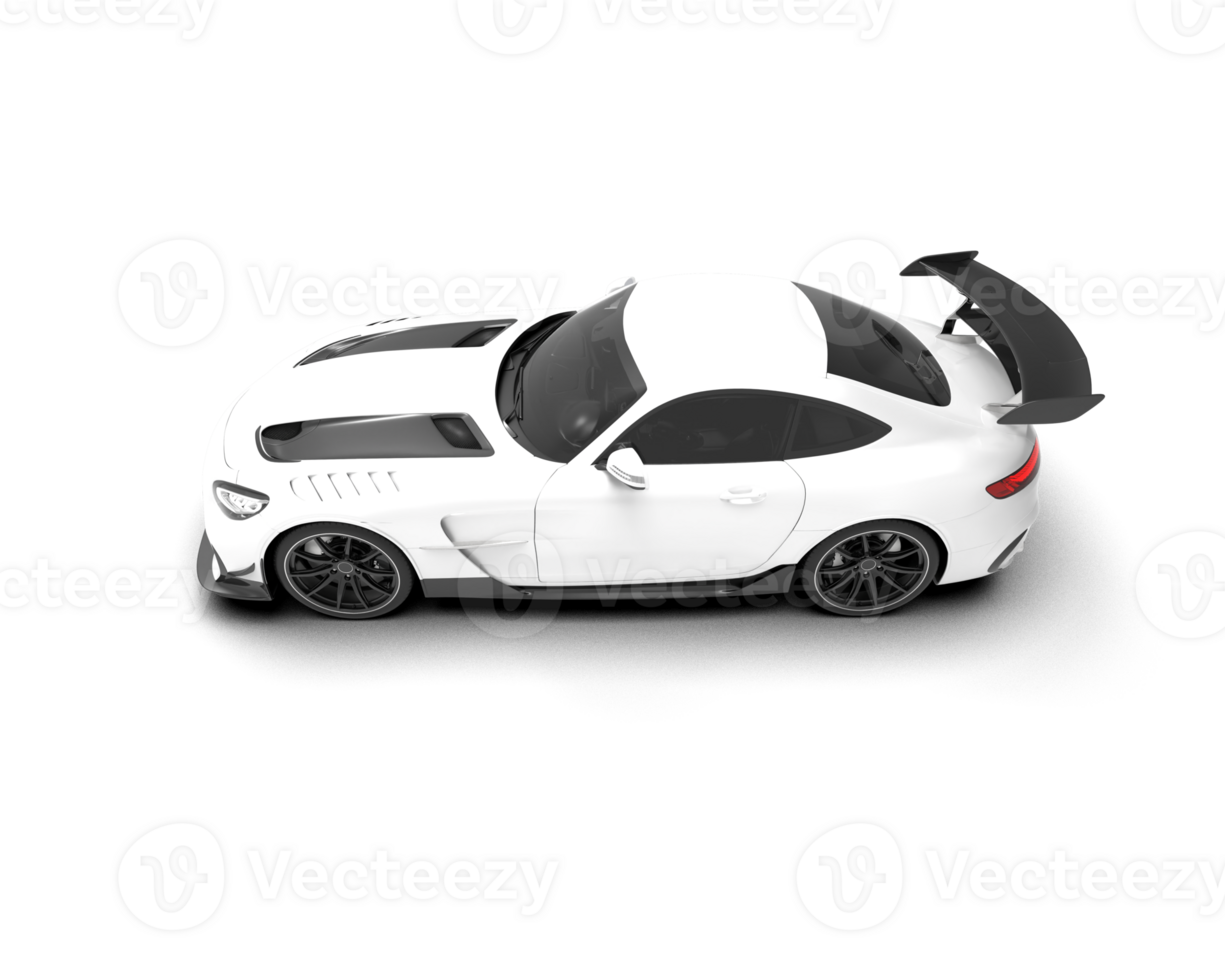 Realistic sport car isolated on background. 3d rendering - illustration png