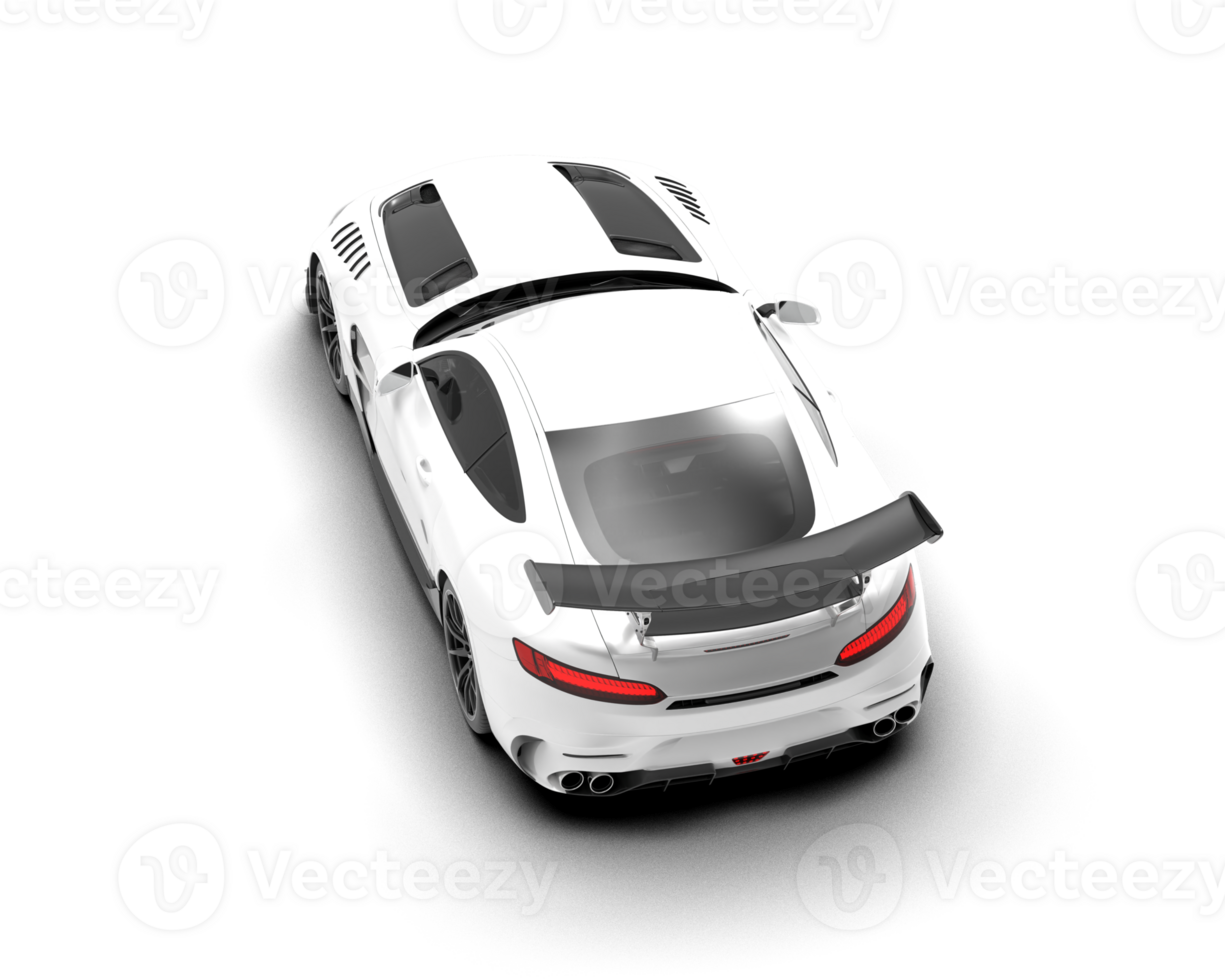 Realistic sport car isolated on background. 3d rendering - illustration png